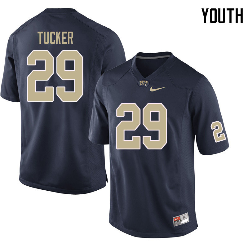 Youth #29 Albert Tucker Pittsburgh Panthers College Football Jerseys Sale-Navy